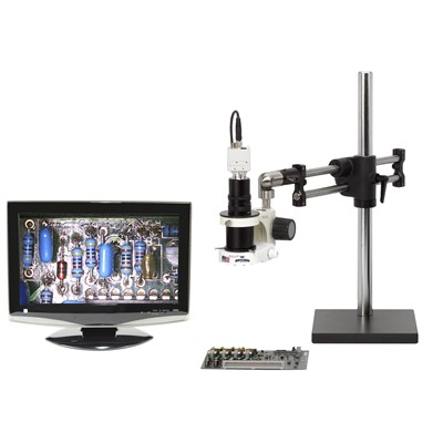 O.C. White TKMACZ-LV2 - Prolite® Macro-Zoom Analog Inspection System w/High-Sensitivity Camera & Micro-Lite® LV2000