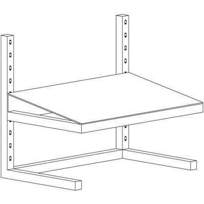Production Basics 8659 - Free Standing Footrest for Workbench - 20" W x 12" D