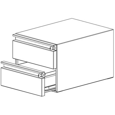 Production Basics 8614 - Double Drawer for RTW Workbench - 6" H
