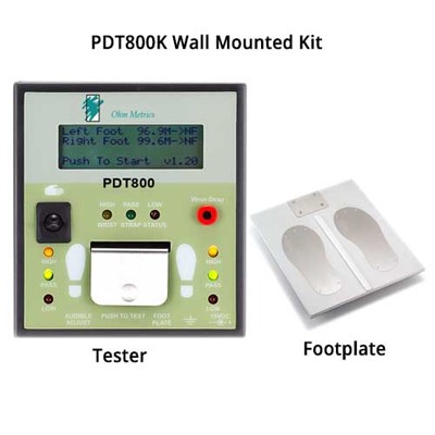 Transforming Technologies PDT800 - Digital Display ESD Tester & Foot Plate (NO Stand) - Wall Mounted