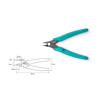 JBC Tools PLR740 - ESD-Safe Short Nosed Pliers - Fine Nose