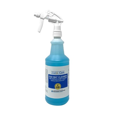 Transforming Technologies PM1501 STATIC CARE  Anti-Static Mat - Glass & Hard Surface Cleaner - Spray Bottle - Quart