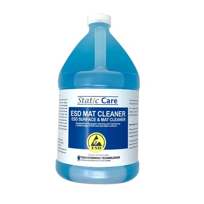 Transforming Technologies PM1504 STATIC CARE Anti-Static Mat - Glass & Hard Surface Cleaner - Gallon