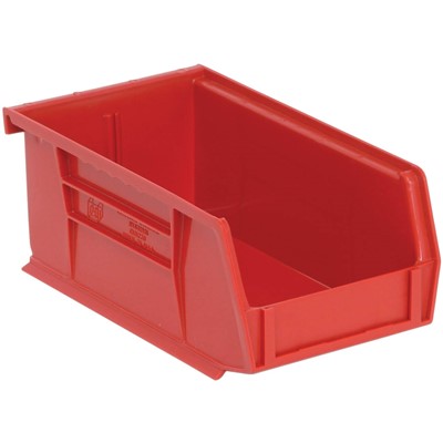 Quantum Storage Systems QUS220-RD - Ultra Stack and Hang Bin - I.D. 6.75" L x 3.4375" W x 2.8125" H - Red - 24/Carton