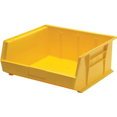 Quantum Storage Systems QUS250-YL - Ultra Stack and Hang Bin - I.D. 14" L x 14.75" W x 6.75" H - Yellow - 6/Carton