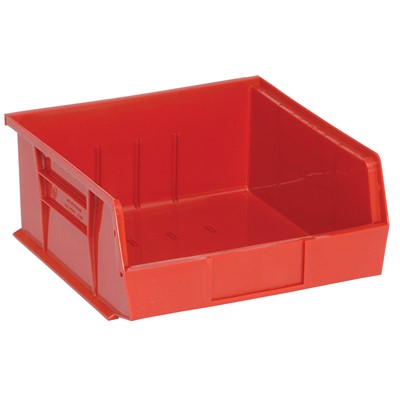 Quantum Storage Systems QUS235-RD - Ultra Stack and Hang Bin - I.D. 10.25" L x 10" W x 4.75" H - Red - 6/Carton