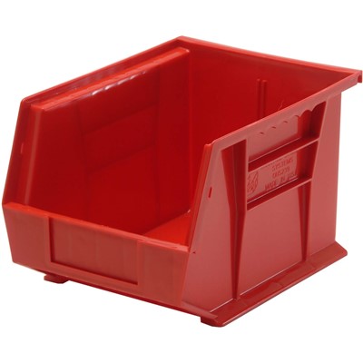 Quantum Storage Systems QUS239-RD - Ultra Stack and Hang Bin - I.D. 10" L x 6.5625" W x 6.75" H - Red - 6/Carton