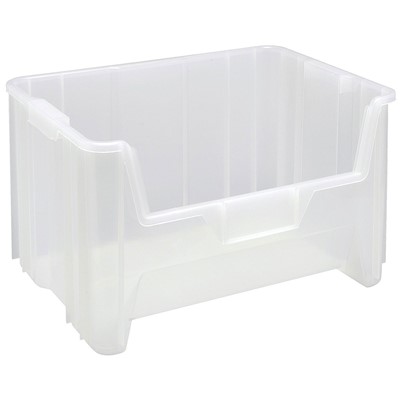 Quantum Storage Systems QGH700CL - Clear-View Series Giant Stack Container - 15.25" x 19.875" x 12.4375" - 3/Carton