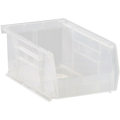 Quantum Storage Systems QUS220CL - Clear-View Series Ultra Hang & Stack Bin - 7.375" x 4.125" x 3" - Clear - 24/Carton