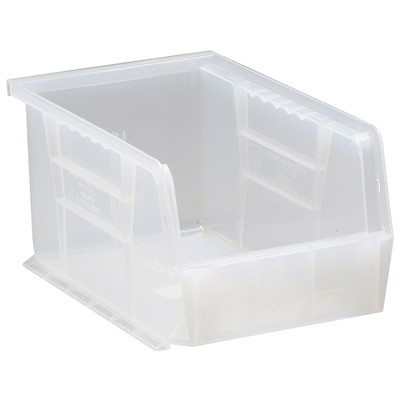 Quantum Storage Systems QUS221CL - Clear-View Series Ultra Hang & Stack Bin - 9.25" x 6" x 5" - Clear - 12/Carton