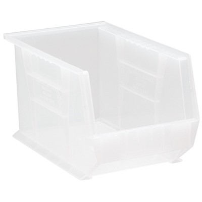Quantum Storage Systems QUS242CL - Clear-View Series Ultra Hang & Stack Bin - 13.625" x 8.25" x 8" - Clear - 12/Carton