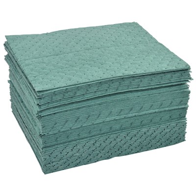 Brady RFPP100 - Re-Form Pro Plus Heavy Weight Absorbent Pad - Perforated - 15" x 19" - 100/Case