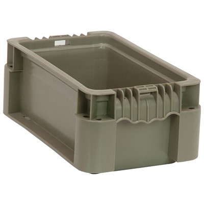 Quantum Storage Systems RSO1207-5 - Heavy-Duty Straight Wall Stacking Container - 12" x 7.5" x 5"