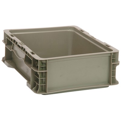 Quantum Storage Systems RSO1215-5 - Heavy-Duty Straight Wall Stacking Container - 12" x 15" x 5"