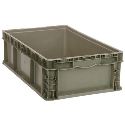 Quantum Storage Systems RSO2415-9 - Heavy-Duty Straight Wall Stacking Container - 24" x 15" x 9.5"