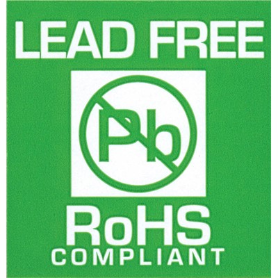 SCS ROHSLABEL - RoHS Lead Free "Pb Free" Label - 1.75" x 1.75" - 500/Roll