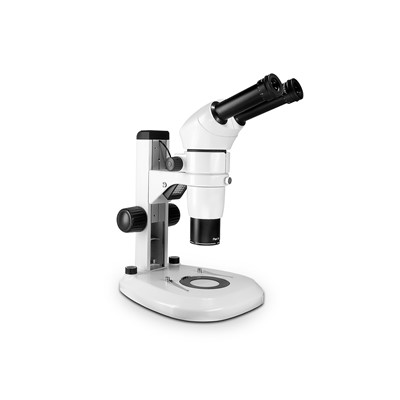 Scienscope CMO-PK2 - E-Series Parallel Zoom Stereo Microscope on Dual LED Illuminated Track Stand - 20° Binocular Head
