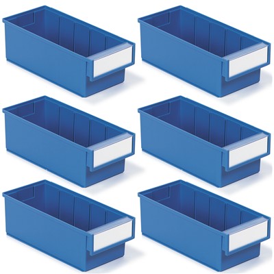 Treston (Formerly Sovella) SBS6-3015-6 - 6 Shelf Bins - 11.81" x 5.2" x 3.94" - Blue