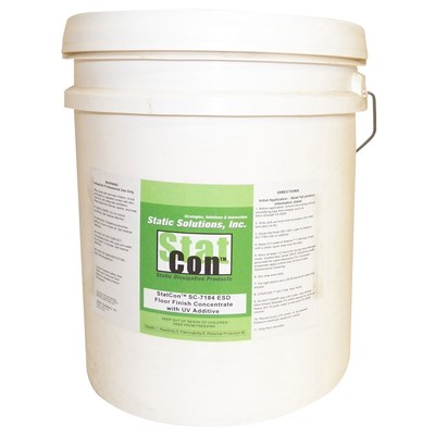 Static Solutions SC-7185 - Floor Finish Concentrate w/UV Additive - 5 Gallon Pail