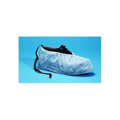 Keystone Safety SC-NWI-NS-ESD-LRG - Polypropylene Non-Skid Shoe Cover - Cleanroom Class 7 - Large - Blue w/White Tread & Conductive Carbon Ribbon - 300/Case