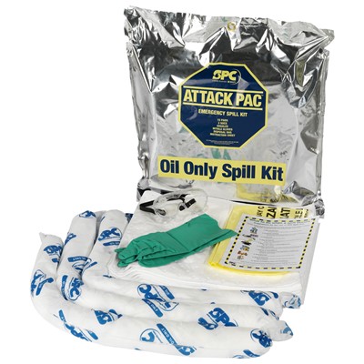 Brady SKO-ATK - Oil-Only Attack Pac Spill Kit - 20" x 16" x 4" - 4/Case