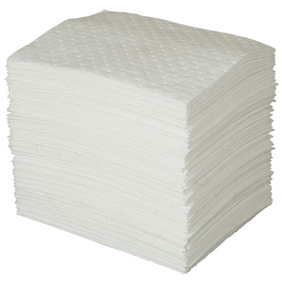 Brady SPC100 - SPC Oil Heavy Weight Absorbent Pad - Perforated - 15" x 19" - 100/Bale
