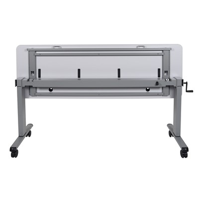 Luxor STAND-NESTC-72 - 72" Adjustable Flip Top Table w/Crank Handle - 71" x 23.6" x 30"-45.25"