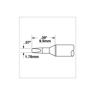 Metcal STTC-137 - STTC Soldering Cartridge - 30 Degree Chisel - 1.78 x 9.9 mm