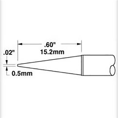 Metcal CVC-8CN0005A - Conical Soldering Cartridge - 800° - 0.5 mm (0.02")