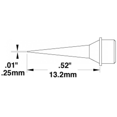 Metcal CVC-5CN0003A - Conical Soldering Cartridge - 500° - 0.25 mm (0.01")