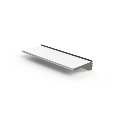 Gibo/Kodama SW48 - White Powdercoated Steel Upright Shelf for 48" Workstation
