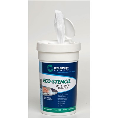 Techspray 1570-100DSP - Renew Eco-Stencil™ Pre-Saturated Wipes - 100 Wipes/Box