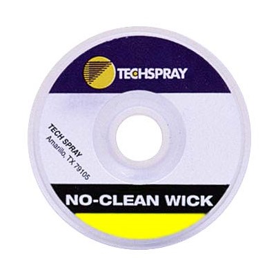 Techspray 1815-10F - No-Clean Desoldering Braid - 0.055" - 10' Spool - #2 Yellow