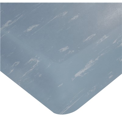 Wearwell 419.78x3x5AMBL - UltraSoft Tile-Top AM Marbleized PVC Surface Nitricell® Sponge Base Anti-Fatigue Mat - 3' x 5' - Blue