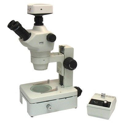Unitron 13133 - Z850 Series Trinocular Zoom Stereo Microscope - Diascopic Focusing Stand