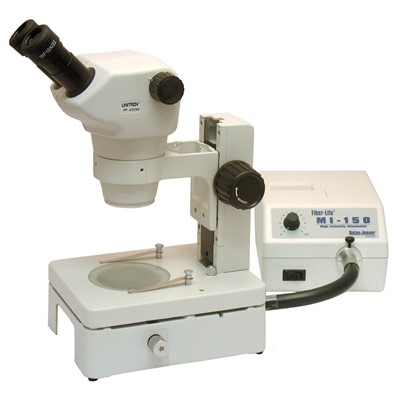 Unitron 13103-FO - Z850 Series Binocular Zoom Stereo Microscope - Diascopic Focusing Stand w/Fiber Optic Illuminator