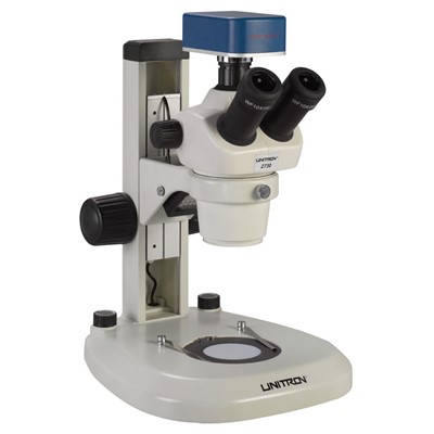 Unitron 13231 - Z730 Series Trinocular Zoom Stereo Microscope - LED Incident & Transmitted Focusing Stand