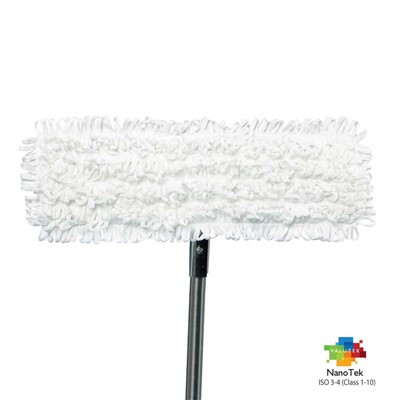 Valutek VTCRMOPF-4516 - NanoTek Polyester Cleanroom Flat Mop Head - 4.5" x 16" - 50 Bags/Case