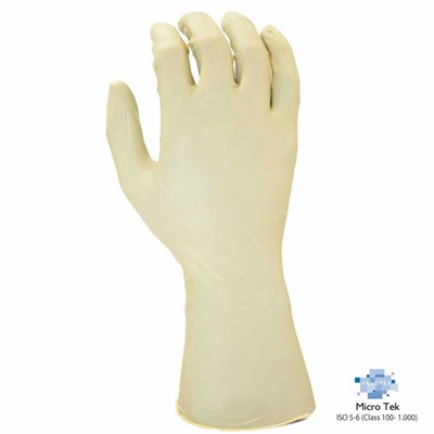 Valutek VTGLPFB12 - MicroTek Cleanroom Latex Gloves - Powder-Free - 12" L - 6 Bags/Case