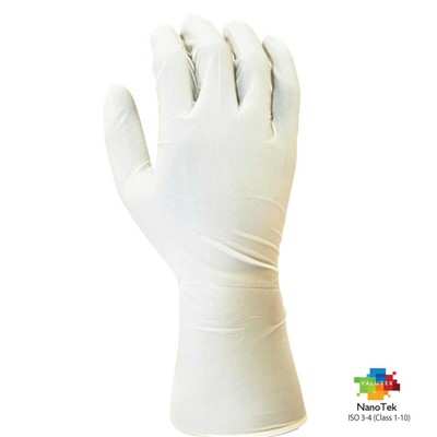 Valutek VTGNCRBIR12-2X - NanoTek Sterile Nitrile Cleanroom Gloves - 12" L - ESD Compliant - 2X-Large - 200 Pairs/Case