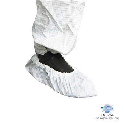 Valutek VTSHCVPL-WH - MicroTek Cross-Linked Polyethylene Shoe Cover - Standard Weight - 16" - White - 3 Bags/Case