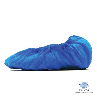 Valutek VTSHCVPLHWX-BL - MicroTek Cross-Linked Polyethylene Shoe Cover - Heavy Weight - 18" - White - 3 Bags/Case