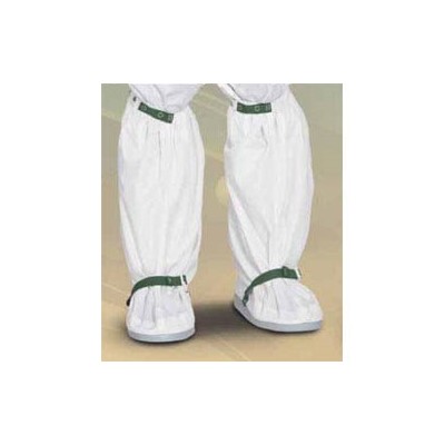 Worklon HD-ESD Maxima High-Density ESD-Safe Cleanroom Uppers Molded Sole Boot - Elastic w/Adjustable Snap - White