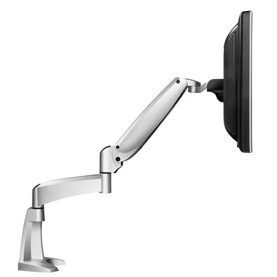 Workrite Ergonomics PA1000-ST-S - Poise Arm w/Sierra Tool Bar & Privacy Panel Mount - 23.25" Reach - Silver