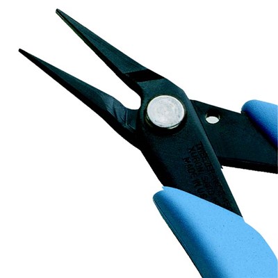 Xuron 450SAS - Serrated Tweezer Nose™ Pliers w/Static Control Grips - Serrated Needle - 5"