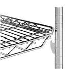 InterMetro Industries 1836QC qwikSLOT Wire Display Shelf - Chrome,18" x 36"