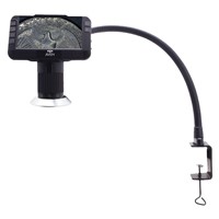Aven 26700-220-557D Mighty Scope - ClearVue Digital Microscope 8x-25x - 18 Inch FlexArm Stand - Table Clamp - Diffuser