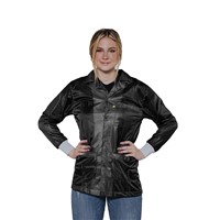 Transforming Technologies JKC 9027BK - 9010 Series ESD Lab Jacket - Collared - Knit Cuff - Black - 3X-Large