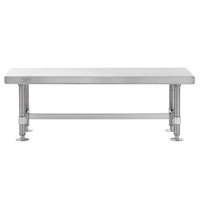 InterMetro Industries (Metro)  GB1660S - Stainless Steel Gowning Bench - 16" W x 60" L x 18" H - Silver