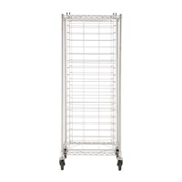InterMetro Industries (Metro) RE3S End-Load Wire Tray Rack 3" Slide Spacing - Stainless Steel - 21.75" x 27"x 69" - Silver